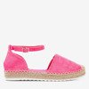 Neon pink women&#39;s espadrilles on the Citiva platform - Footwear 1