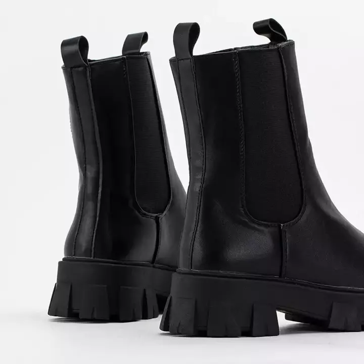 OUTLET Black Hoppy eco-leather boots - Footwear