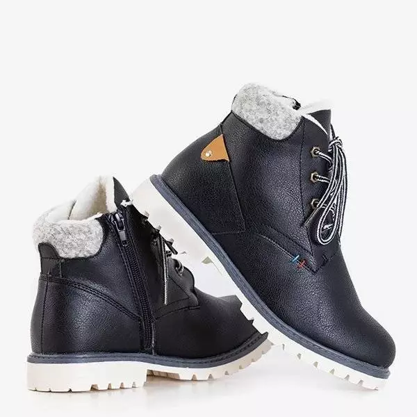 OUTLET Black boys' Tiptop insulated boots - Shoes