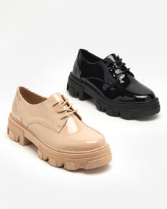 OUTLET Black lacquered women's shoes Binotsi - Footwear