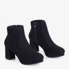OUTLET Black women's boots on the Calida post - Footwear