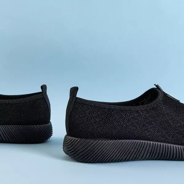 OUTLET Black women's sneakers slip on Smegin - Footwear