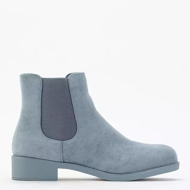 OUTLET Blue women's eco-suede Lunara slipper boots - Footwear