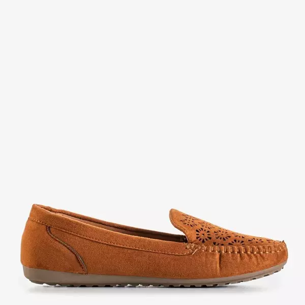 OUTLET Brown women's Cexotic openwork loafers - Footwear