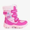 OUTLET Girls' fuchsia snow boots with Gilma print - Footwear