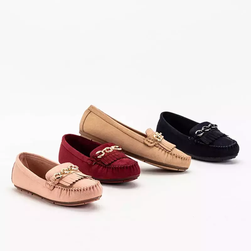 OUTLET Light pink Terikala eco-suede loafers for women - Footwear