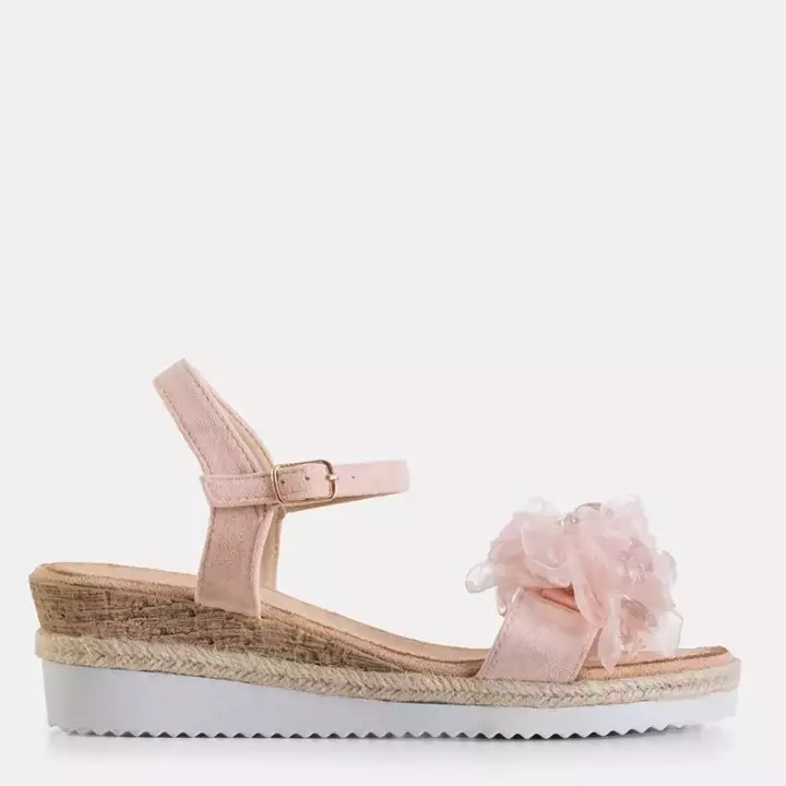 OUTLET Pink women's Adelaq platform sandals - Footwear