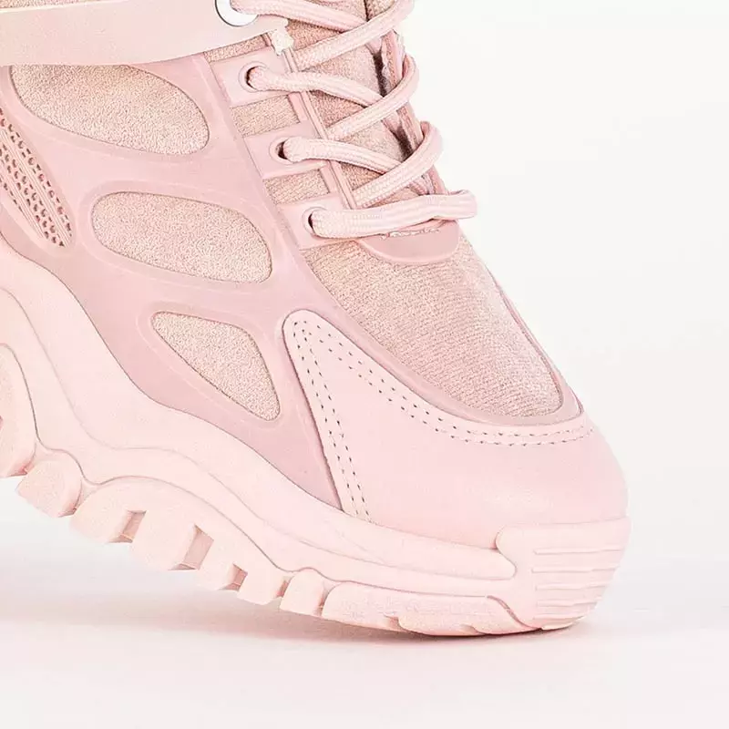 OUTLET Pink women's sports sneakers Raysn - Footwear