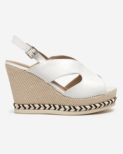 OUTLET White women's Sapian high heel sandals - Footwear