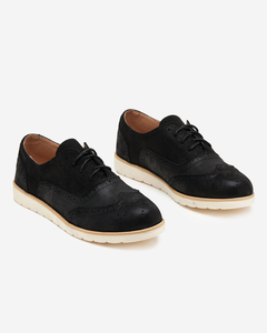 OUTLET Women's black lace-up shoes Isdiohra - Footwear