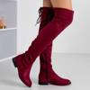 OUTLET Women's burgundy boots Ena - Footwear