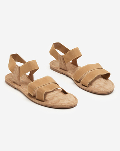 OUTLET Women's light brown sandals Stalia - Footwear