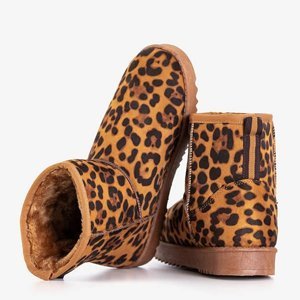 OUTLET Women's platform snow boots with Nimasa leopard print - Footwear