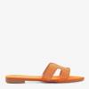 Orange women's slippers with Palisa jets - Footwear