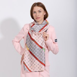 Patterned pink scarf - Accessories