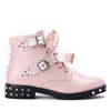 Pink bags with studs and velor ribbon Caterina - Shoes 1