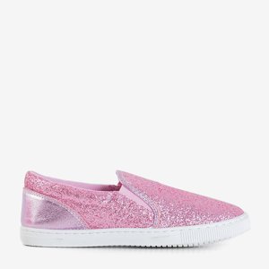 Pink children's brocade sneakers Talarina - Footwear