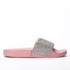 Pink flip-flops decorated with rhinestones Rabia - Footwear 1