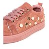 Pink sneakers with Jasan decorations - Footwear