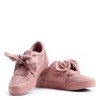 Pink sports sneakers tied with a ribbon Clamiss - Footwear 1