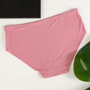 Pink women's nylon panties PLUS SIZE - Clothing