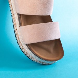 Pink women's platform sandals Kodenia - Footwear