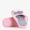 Pink women's slippers with a heart Vix - Shoes