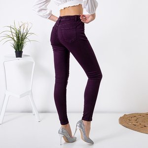 Purple Women's Material Tube Pants - Clothing