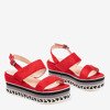 Red Colissa wedge sandals - Footwear 1