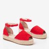 Red espadrilles with Narilina cut - Footwear