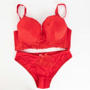 Red lace underwear set - Underwear