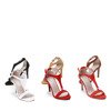 Red sandals on a high heel Rosie - Shoes 1