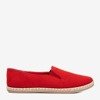 Red women&#39;s espadrilles from eco-suede Melicija - Footwear 1