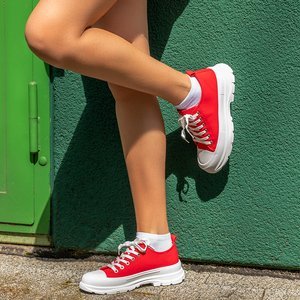 Red women's sports shoes Weneri - Footwear