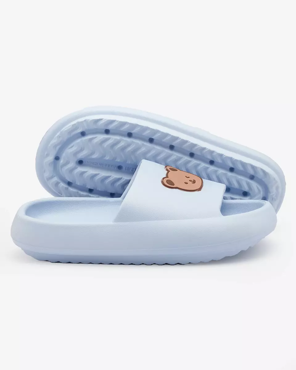 Royalfashion Blue women's rubber flip-flops Mabyn