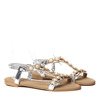 Silver Channea sandals - Footwear 1