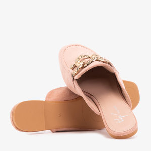 Slippers a'la moccasins in pink Gabbu- Footwear
