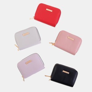 Small pink women's wallet - Accessories