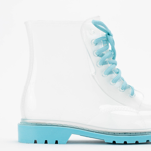 Transparent rubber bags on a blue sole Partys- Footwear