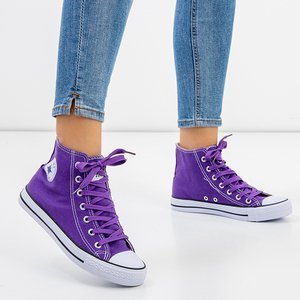 Violet women's high-top sneakers Inter - Footwear