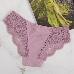 Violet women's lace panties - Underwear