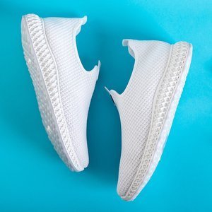 White Galant men's sports slip on shoes - Footwear