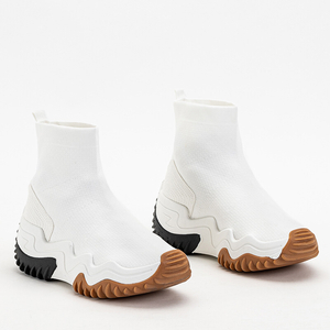White Women's Tenera Platform High Trainers - Footwear