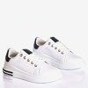 White and black sports sneakers with glitter inserts Solesca - Footwear