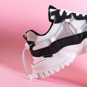 White and black women's sports shoes Wiluna - Footwear