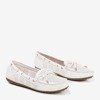 White loafers with a bow Orisa - Footwear 1