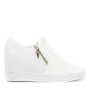 White sneakers on Evita indoor wedges - Footwear