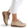Women's beige openwork sneakers Madeja - Shoes