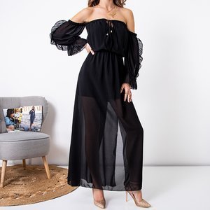 Women's black maxi dress - Clothing