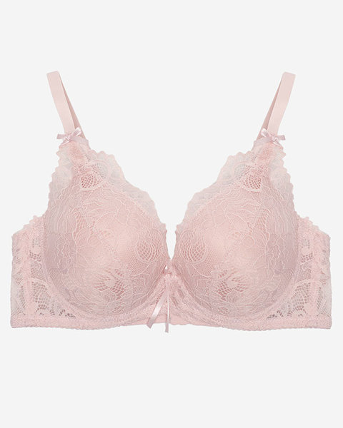 Women's bra with lace in pink color - Underwear